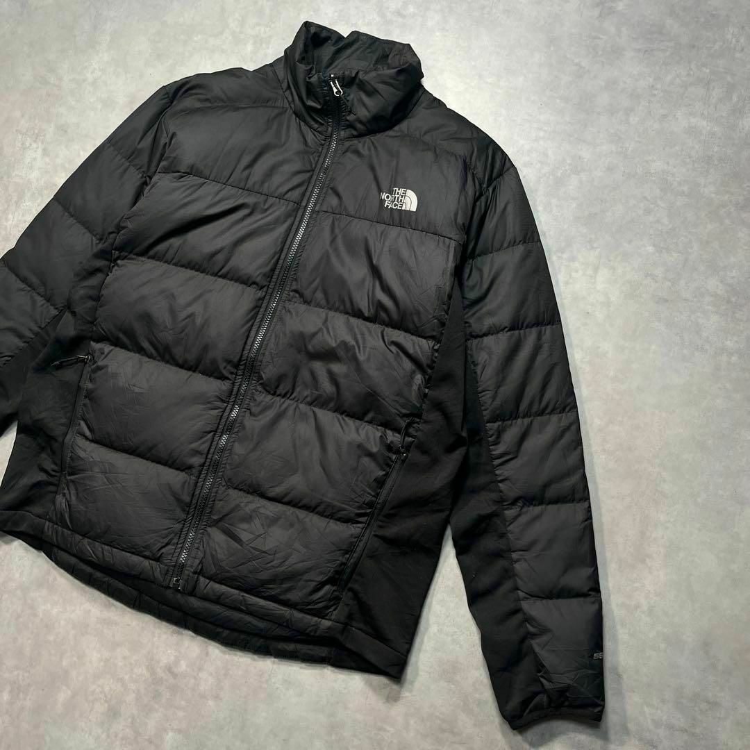 【THE NORTH FACE】ノースフェイスブラックダウンジャケット60肩幅