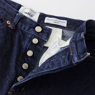 ヤエカ(YAECA)のヤエカ YAECA 9-13W DENIM PANTS WIDE TAPERED ワイド テーパード デニムパンツ 29/インディゴ【2400013668187】(カジュアルパンツ)