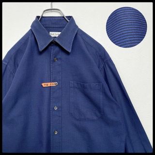 ポールスミス(Paul Smith)のヴィンテージ　ポールスミス　90s　ボーダー　長袖シャツ　ブルー系　Mサイズ(シャツ)