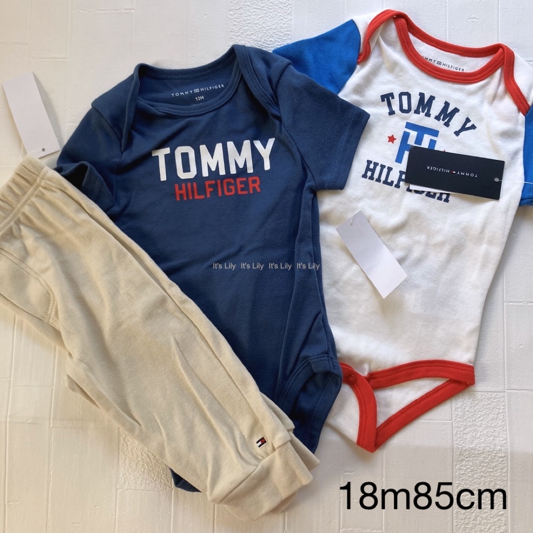 TOMMY HILFIGER - 18m85cm ロンパース2点 パンツ 3点セット トミー