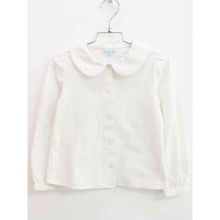 トッカバンビーニ(TOCCA BAMBINI)の【新入荷!】♪トッカ/TOCCA BAMBINI♪110cm 長袖ブラウス 白 フォーマル 卒園式 入学式 結婚式 発表会 お稽古 七五三【中古】子供服 キッズ kids 女の子 fml 211042(シャツ/カットソー)