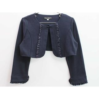 【新入荷!】◇ベベ/BeBe◇120cm ボレロ/ジャケット 紺 フォーマル 入学式 卒園式 結婚式 七五三 冠婚葬祭 発表会 謝恩会【中古】子供服 キッズ kids 女の子 fml 311042