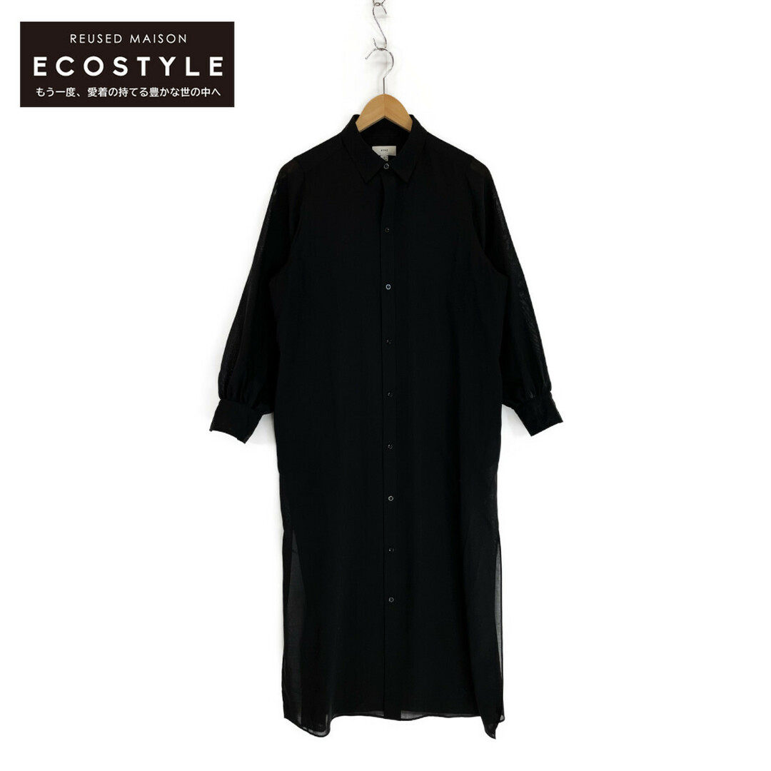 HYKE(ハイク)のハイク 23SS ブラック 231-16157 W/P SHIRT DRESS 2 レディースのワンピース(その他)の商品写真