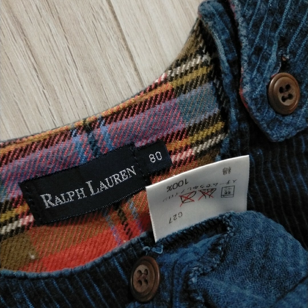 Ralph Lauren(ラルフローレン)のRALPH LAUREN コーデュロイ ジャンパースカート キッズ/ベビー/マタニティのベビー服(~85cm)(ワンピース)の商品写真