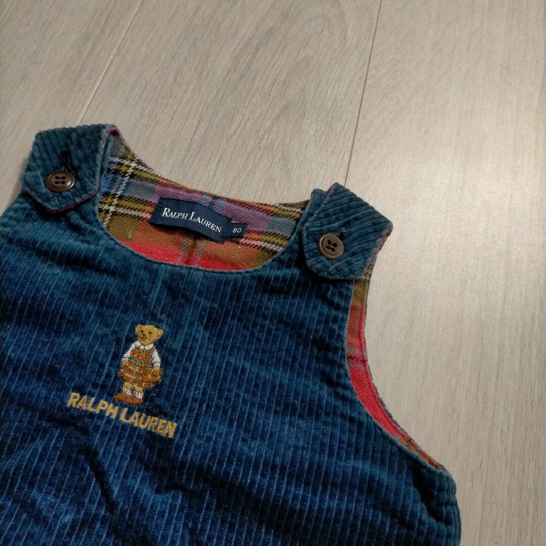 Ralph Lauren(ラルフローレン)のRALPH LAUREN コーデュロイ ジャンパースカート キッズ/ベビー/マタニティのベビー服(~85cm)(ワンピース)の商品写真