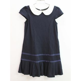 トッカバンビーニ(TOCCA BAMBINI)の【新入荷!】▲トッカ/TOCCA BAMBINI▲110cm 半袖ワンピース 濃紺 衿2way/取外し可 フォーマル 卒園式 入学式 入園式 結婚式 発表会 七五三 お稽古 通塾 冠婚葬祭【中古】子供服 キッズ kids 女の子 fml 411042(ワンピース)