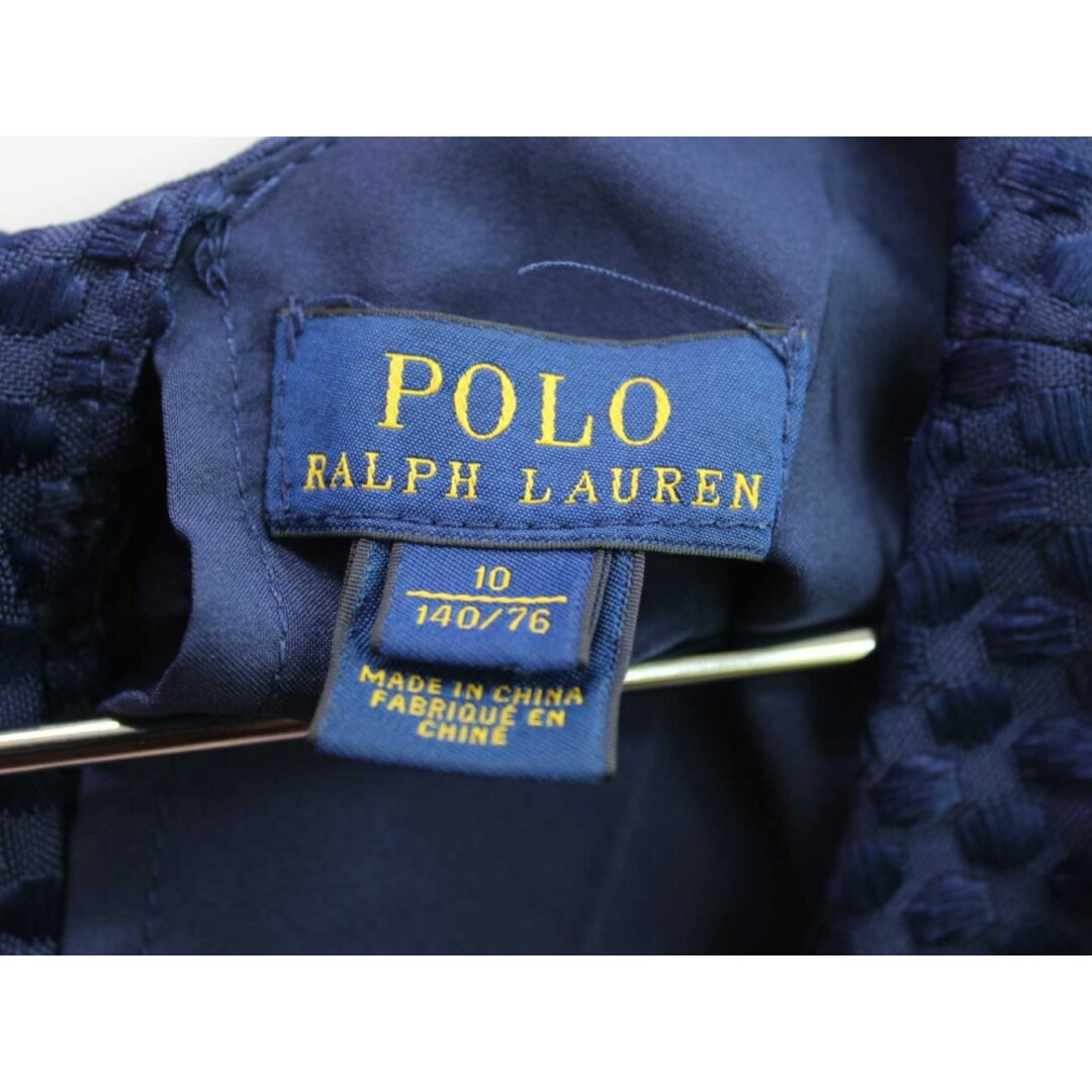 Ralph Lauren(ラルフローレン)の【新入荷!】◇ラルフローレン/Ralph Lauren◇140cm ドレスワンピース 紺 フォーマル 入学式 卒業式 結婚式 冠婚葬祭 発表会 謝恩会【中古】子供服 キッズ kids ジュニア 女の子 fml 311042 キッズ/ベビー/マタニティのキッズ服女の子用(90cm~)(ドレス/フォーマル)の商品写真