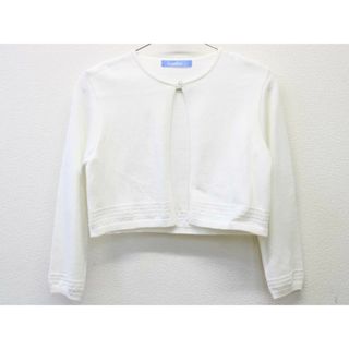 ファミリア(familiar)の【新入荷!】◇ファミリア/familiar◇130cm ボレロ/カーディガン 白 フォーマル 入学式 結婚式 七五三 冠婚葬祭 発表会 謝恩会 通学 スクール【中古】子供服 キッズ kids 女の子 fml 211042(カーディガン)