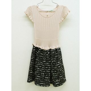 トッカバンビーニ(TOCCA BAMBINI)の【新入荷!】▲トッカ/TOCCA BAMBINI▲120cm 半袖/フリル袖ワンピース ピンク×黒 フォーマル 卒園式 入学式 謝恩会 結婚式 発表会 七五三 冠婚葬祭【中古】子供服 キッズ kids 女の子 fml 111042(ワンピース)