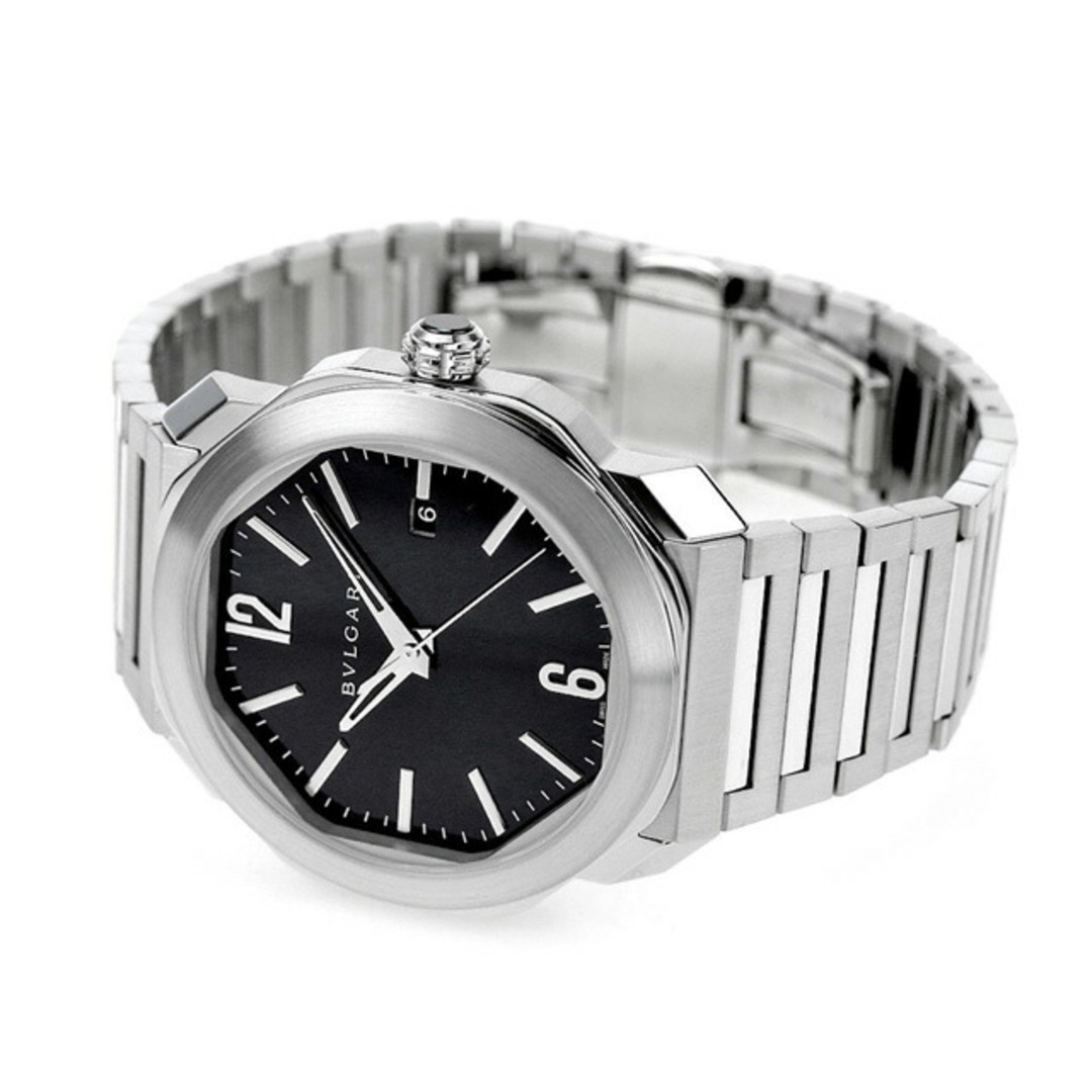 BVLGARI(ブルガリ)の【新品】ブルガリ BVLGARI 腕時計 メンズ OC41BSSD オクト ローマ 自動巻き ブラックxシルバー アナログ表示 メンズの時計(腕時計(アナログ))の商品写真