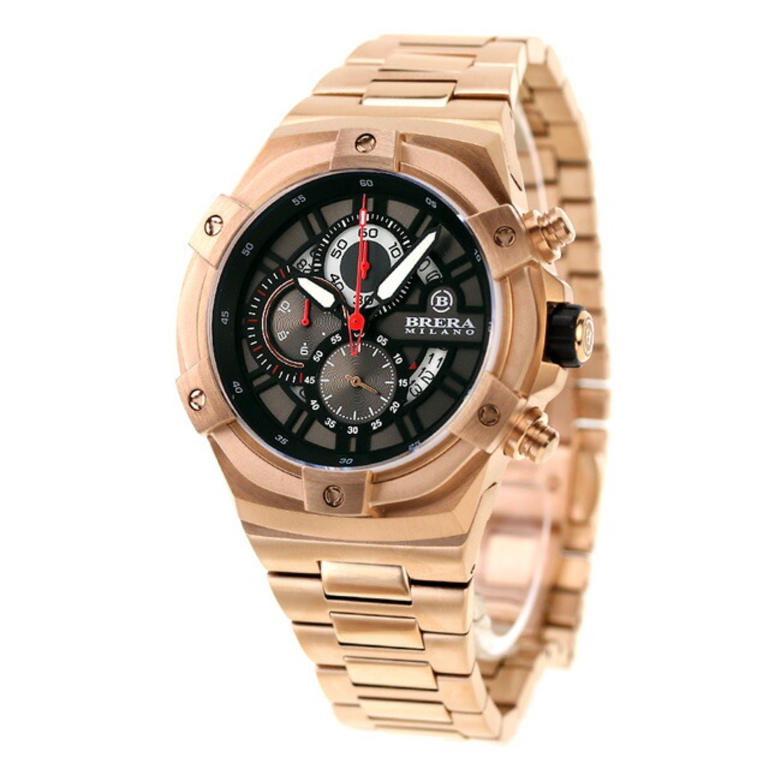 新品】 BRERA MILANO 腕時計 メンズ BMSSQC4502C-BRC スーパー