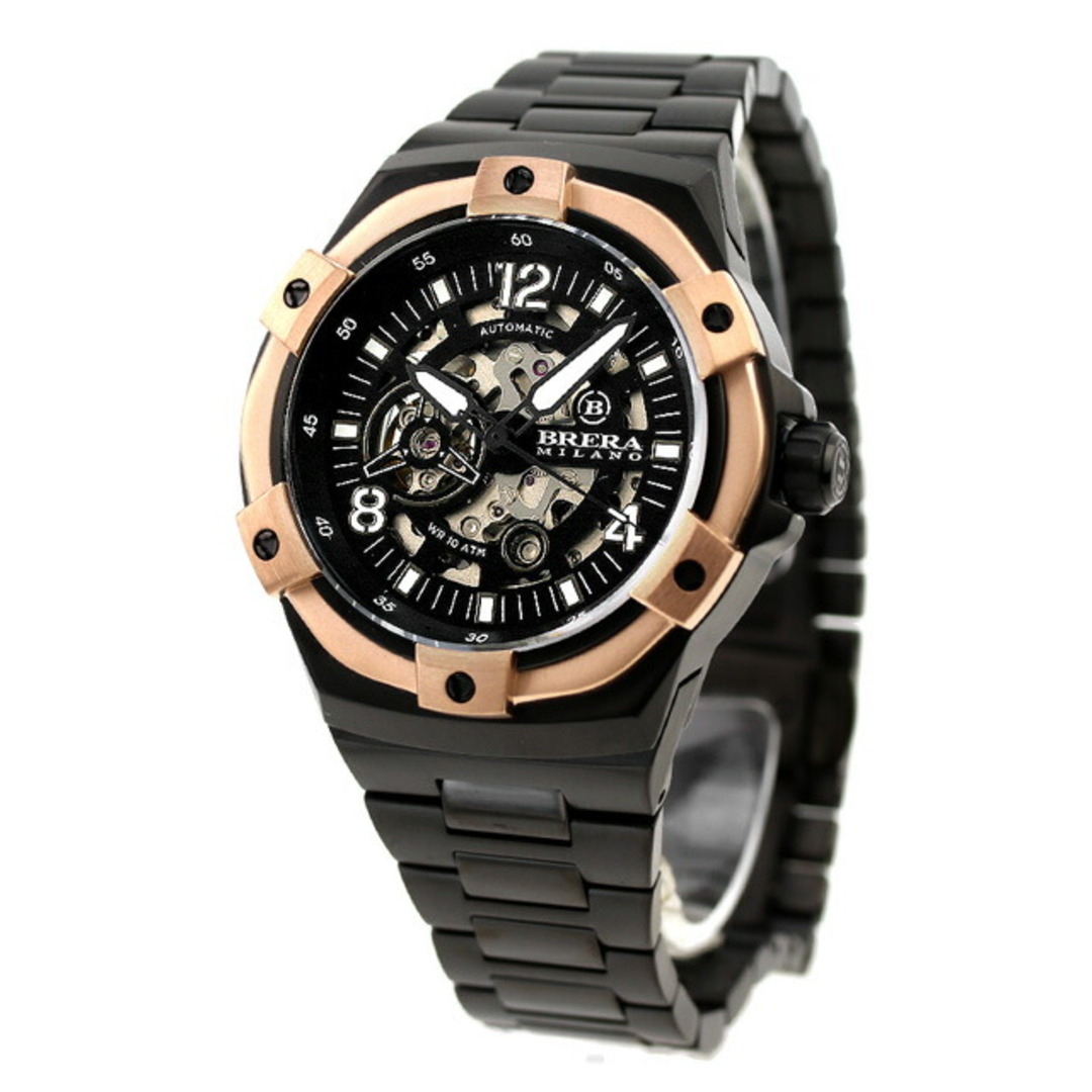 【新品】 BRERA MILANO 腕時計 メンズ BMSSAS4503D-BRC スーパースポルティーボ エヴォ オートマティック 自動巻き  ブラック/スケルトンxブラック アナログ表示 | フリマアプリ ラクマ