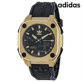 アディダス(adidas)の【新品】アディダス adidas 腕時計 メンズ AOFH23501 クオーツ ブラックxブラック アナデジ表示(腕時計(アナログ))