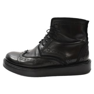 ブーツ【新品】  Dior homme / ディオールオム | × PETER DOIG ピータードイグ コラボ オブリーク スノーブーツ | 43 | ブラック | メンズ