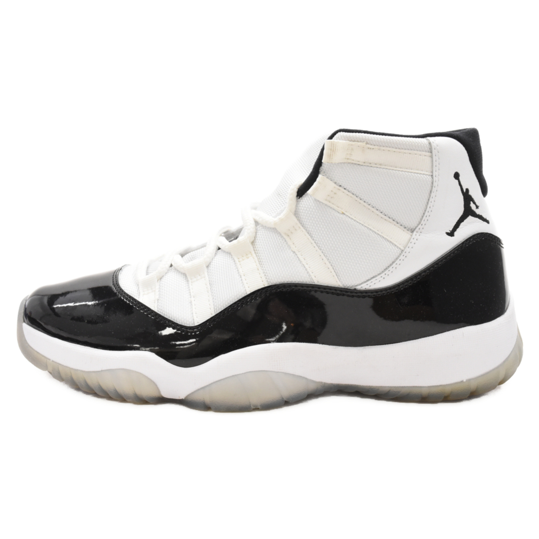 305センチワイズNIKE ナイキ AIR JORDAN 11 RETRO CONCORD エアジョーダン11 レトロ コンコルド ハイカットスニーカー ホワイト/ブラック 378037-100 US10/28cm