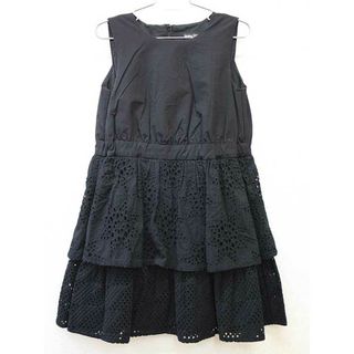 ベベ(BeBe)の【新入荷!】▼ベベ/BeBe▼130cm ジャンパースカート 黒 フォーマル 入学式 卒園式 結婚式 七五三 冠婚葬祭 発表会 【中古】子供服 キッズ kids 女の子 fml 111042(スカート)