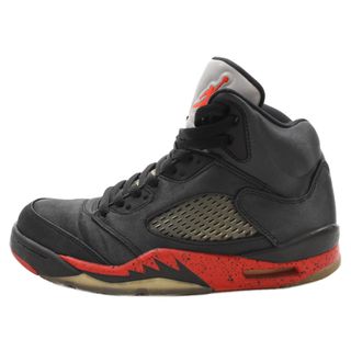 ナイキ(NIKE)のNIKE ナイキ AIR JORDAN 5 RETRO SATIN BRED エアジョーダン5 レトロ サテン ブレッド ハイカットスニーカー US7/25cmブラック 136027-006(スニーカー)