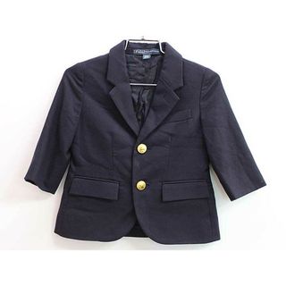 ラルフローレン(Ralph Lauren)の【新入荷!】▼ラルフローレン/Ralph Lauren▼90cm ジャケット/ブレザー 濃紺×ゴールド フォーマル 入園式 お受験 お稽古 通塾 結婚式 七五三 冠婚葬祭 発表会【中古】子供服 キッズ kids ベビー服 baby 男の子 fml 011042(ジャケット/コート)