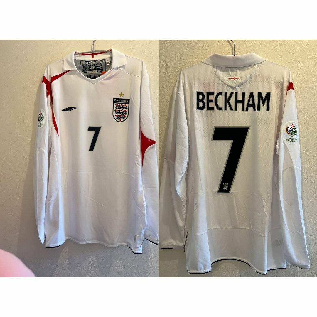 2006 年 ベッカム イングランド代表 ユニフォーム　7番　LサイズサイズL