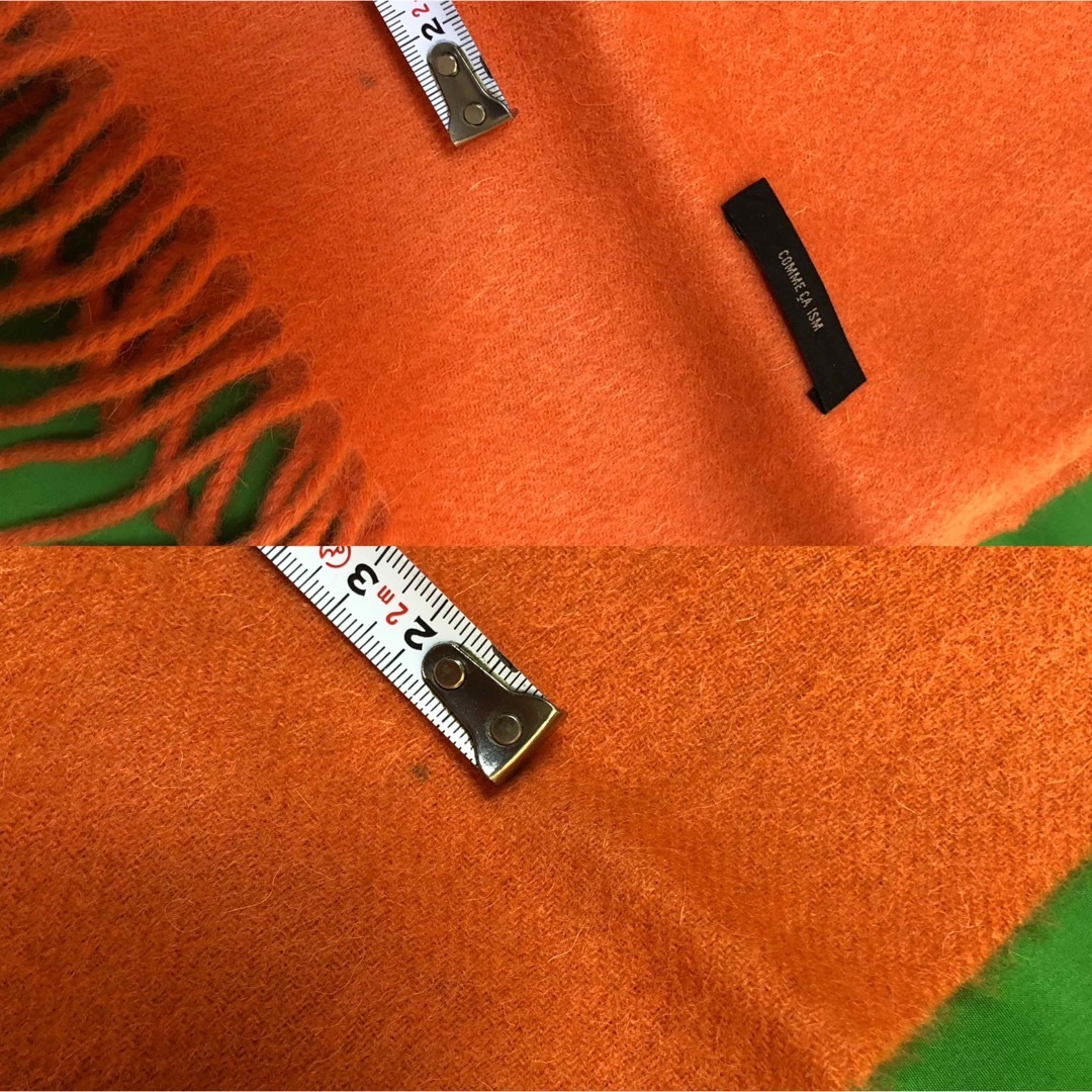 COMME CA ISM(コムサイズム)のCOMME CA ISMウールマフラー　オレンジ　約180×30cm レディースのファッション小物(マフラー/ショール)の商品写真