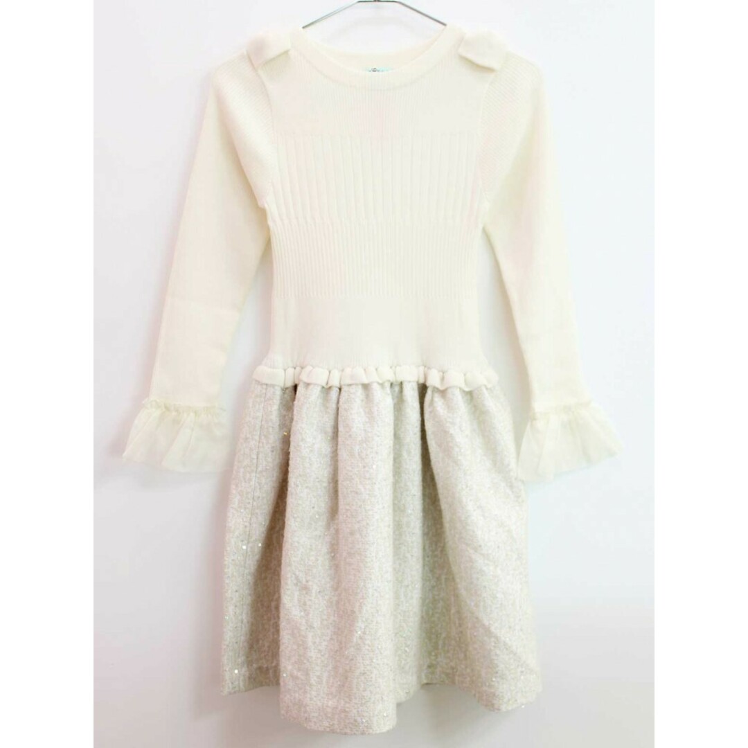 キッズ/ベビー/マタニティ【新入荷!】◇トッカ/TOCCA BAMBINI◇140cm 長袖ワンピース アイボリー フォーマル 入学式 卒業式 結婚式 冠婚葬祭 発表会 謝恩会 子供服 キッズ kids ジュニア 女の子 fml 801042