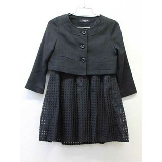 COMME CA ISM - 【新入荷!】▽コムサイズム/COMME CA ISM▽100cm アンサンブル 黒 フォーマル 入園式 結婚式 発表会 冠婚葬祭【中古】子供服 キッズ kids 女の子 fml 011042