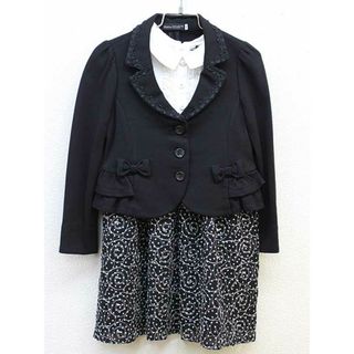 ベベ(BeBe)の【新入荷!】▼ベベ/BeBe▼110cm アンサンブル 白×黒  フォーマル 入園式 卒園式 入学式 結婚式 冠婚葬祭 発表会 謝恩会 【中古】子供服 キッズ kids 女の子 fml 011042(その他)