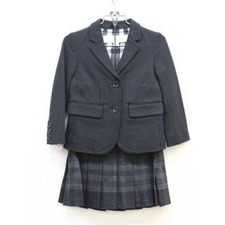 【新入荷!】▼バーバリー/BURBERRY▼104cm(4Y) スーツ 黒×グレー  フォーマル 入園式 卒園式 入学式 結婚式 冠婚葬祭 発表会 謝恩会 【中古】子供服 キッズ kids 女の子 fml 011042