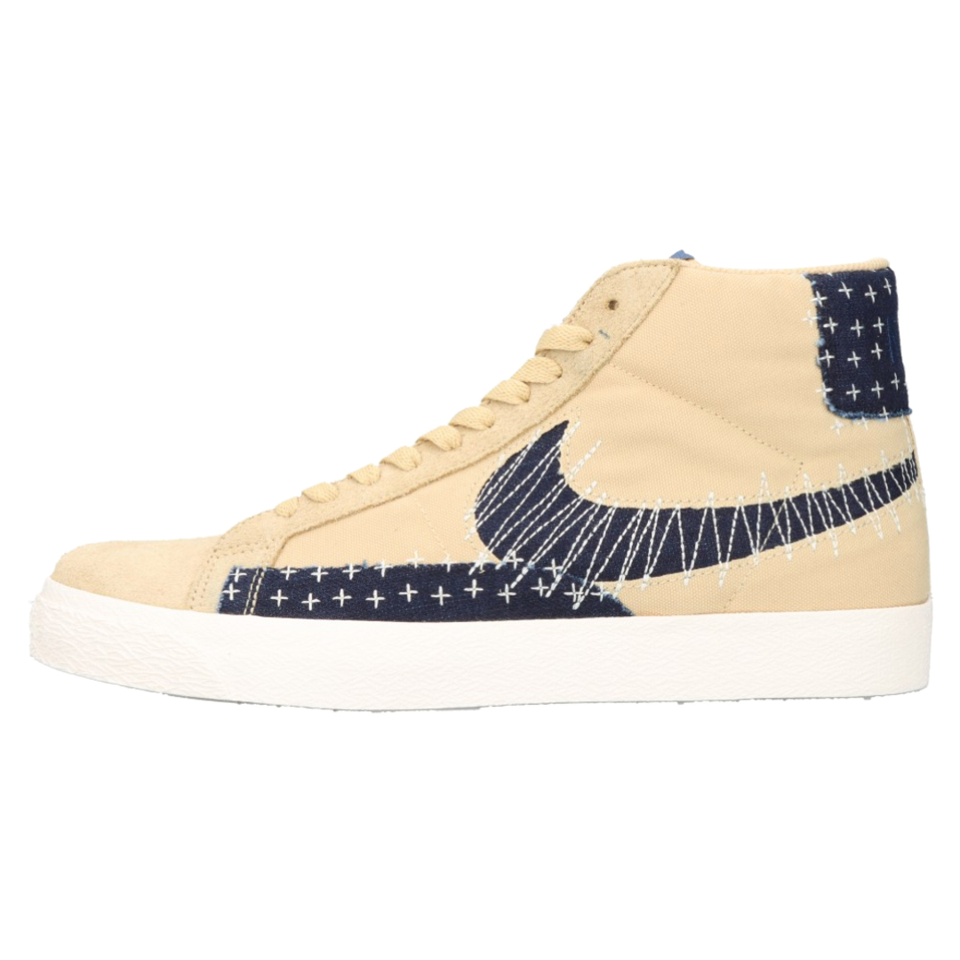 105センチ甲NIKE SB ナイキエスビー SB BLAZER MID PREMIUM SASHIKO CT0715-200 ブレザーミッドカットスニーカー US10.5/28.5cm ブラウン