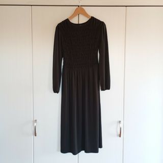 ザラ(ZARA)のZARA ワンピース　ブラック　S(ロングワンピース/マキシワンピース)