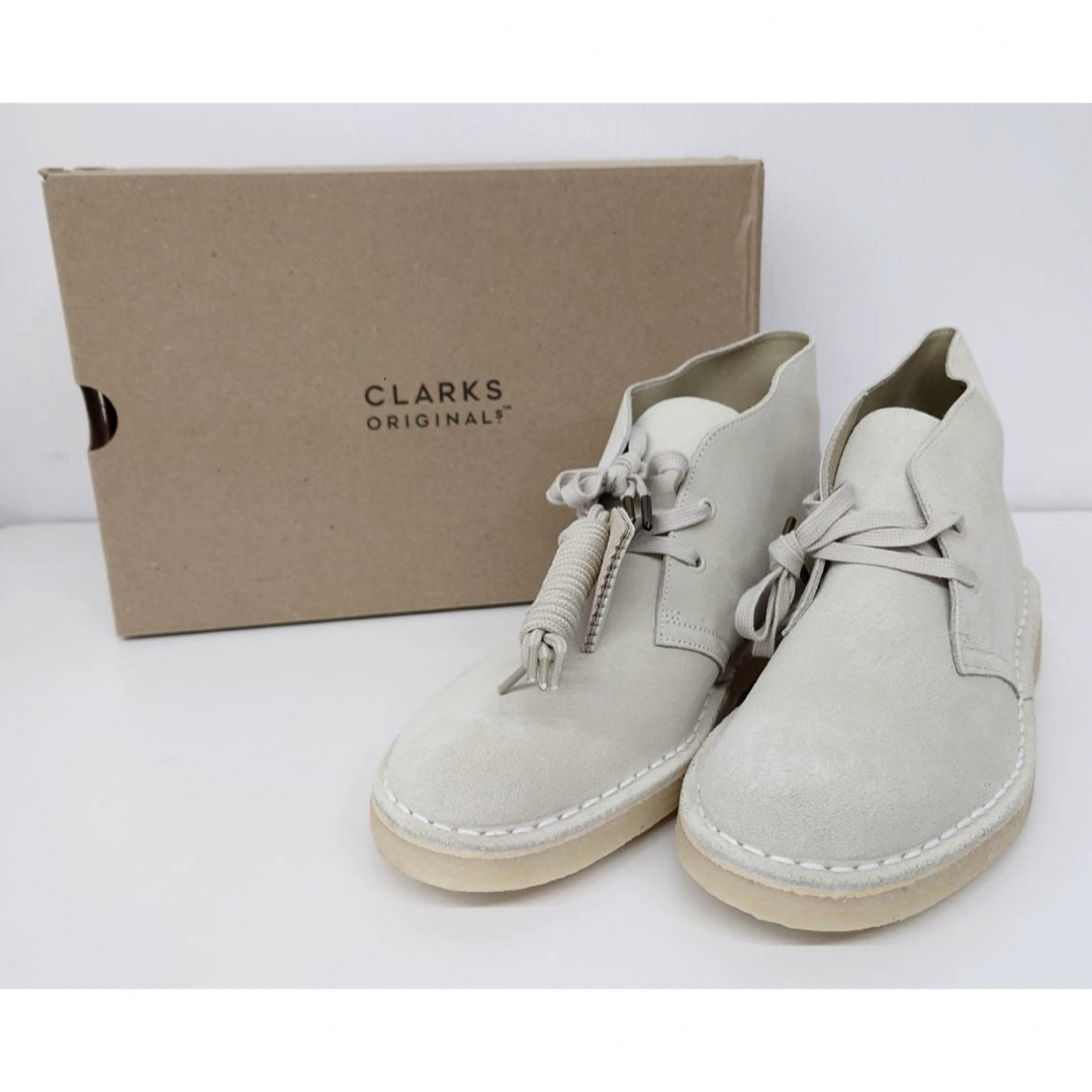 Clarks クラークス メンズ デザートブーツ オフホワイト  25.5cm靴/シューズ