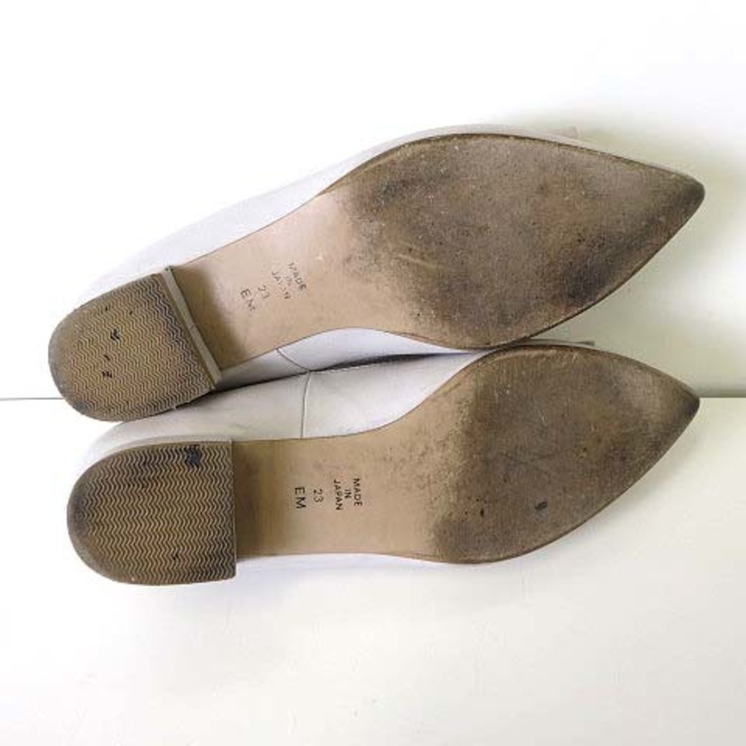 DIANA(ダイアナ)のダイアナ DIANA パンプス ローヒール 本革レザー 23cm アイスグレー レディースの靴/シューズ(ハイヒール/パンプス)の商品写真