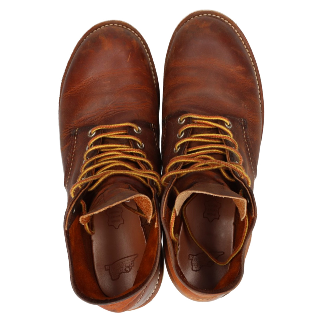 REDWING(レッドウィング)のRED WING レッド ウイング 9111 6inch PLAIN TOE 6インチプレーントゥ レースアップ ブーツ ブラウン メンズの靴/シューズ(ブーツ)の商品写真