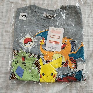 ポケモン(ポケモン)のしまむら　ポケモン　グレー　長袖Tシャツ　120cm(Tシャツ/カットソー)