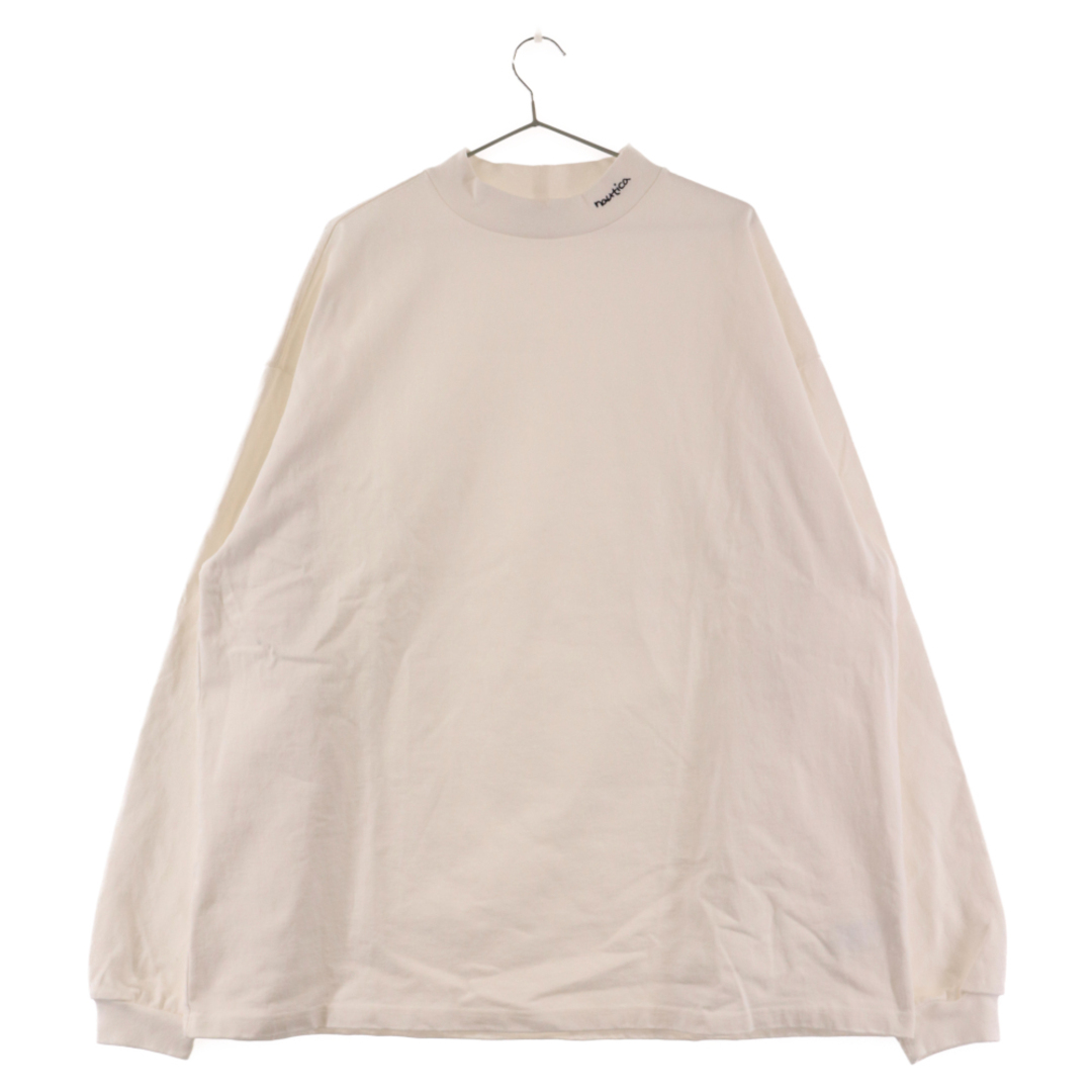 NAUTICA ノーティカ TOO HEAVY Mock Neck L/S モックネックカットソー 長袖Tシャツ 211-1214 ホワイト65センチ袖丈