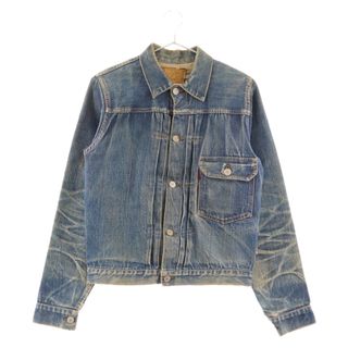 リーバイス(Levi's)のLevi's リーバイス 40s～50s 506XX 1st 片面タブ BIG-E スライドバックル ボタン裏刻印17 パッチ有り デニムジャケット インディゴブルー(Gジャン/デニムジャケット)