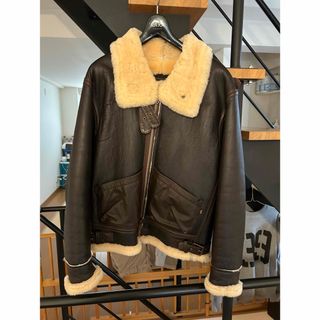 アルファインダストリーズ(ALPHA INDUSTRIES)の本革b3ジャケット　美品定価10万円超(レザージャケット)