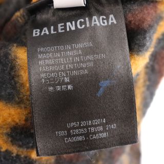 BALENCIAGA　18aw フリースブルゾン　レオパード