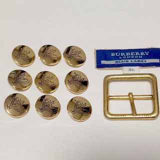 バーバリーブルーレーベル(BURBERRY BLUE LABEL)のバーバリー　ゴールドボタン　ベルトバックル　セット(各種パーツ)