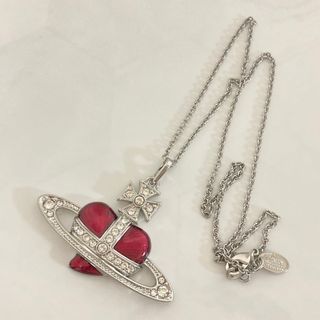 ヴィヴィアンウエストウッド(Vivienne Westwood)のヴィヴィアン　ディアマンテネックレス　ラージサイズ　レッド(ネックレス)