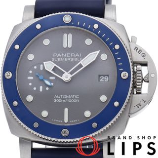 パネライ(PANERAI)のパネライ サブマーシブル 42mm Submersible 42mm PAM00959 箱 保証書 バンド SS/ラバー メンズ時計 グレー 仕上げ済 美品 【中古】(その他)