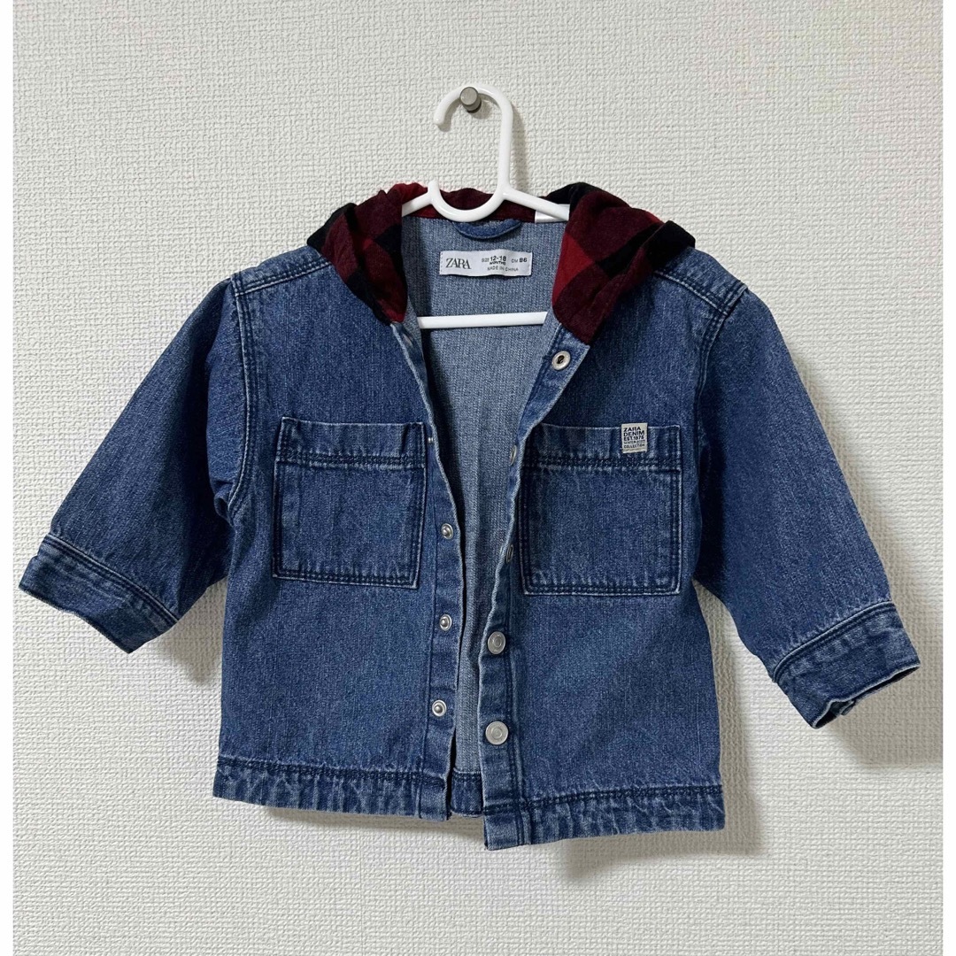 ZARA KIDS(ザラキッズ)のベビー　デニムジャケット キッズ/ベビー/マタニティのベビー服(~85cm)(ジャケット/コート)の商品写真