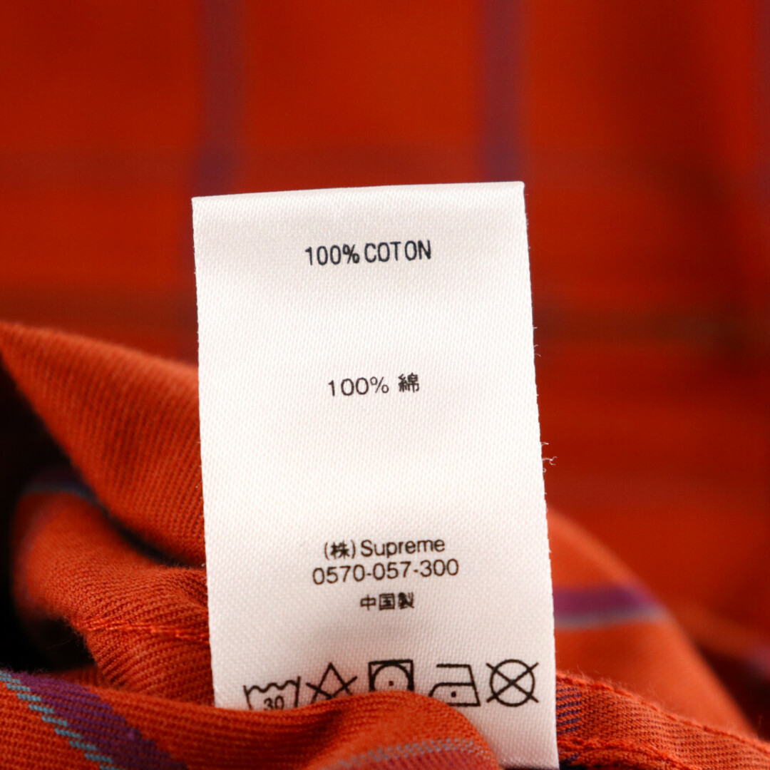 Supreme(シュプリーム)のSUPREME シュプリーム 20AW Twill Multi Pocket Shirt ツイルマルチポケット長袖シャツ オレンジ メンズのトップス(シャツ)の商品写真