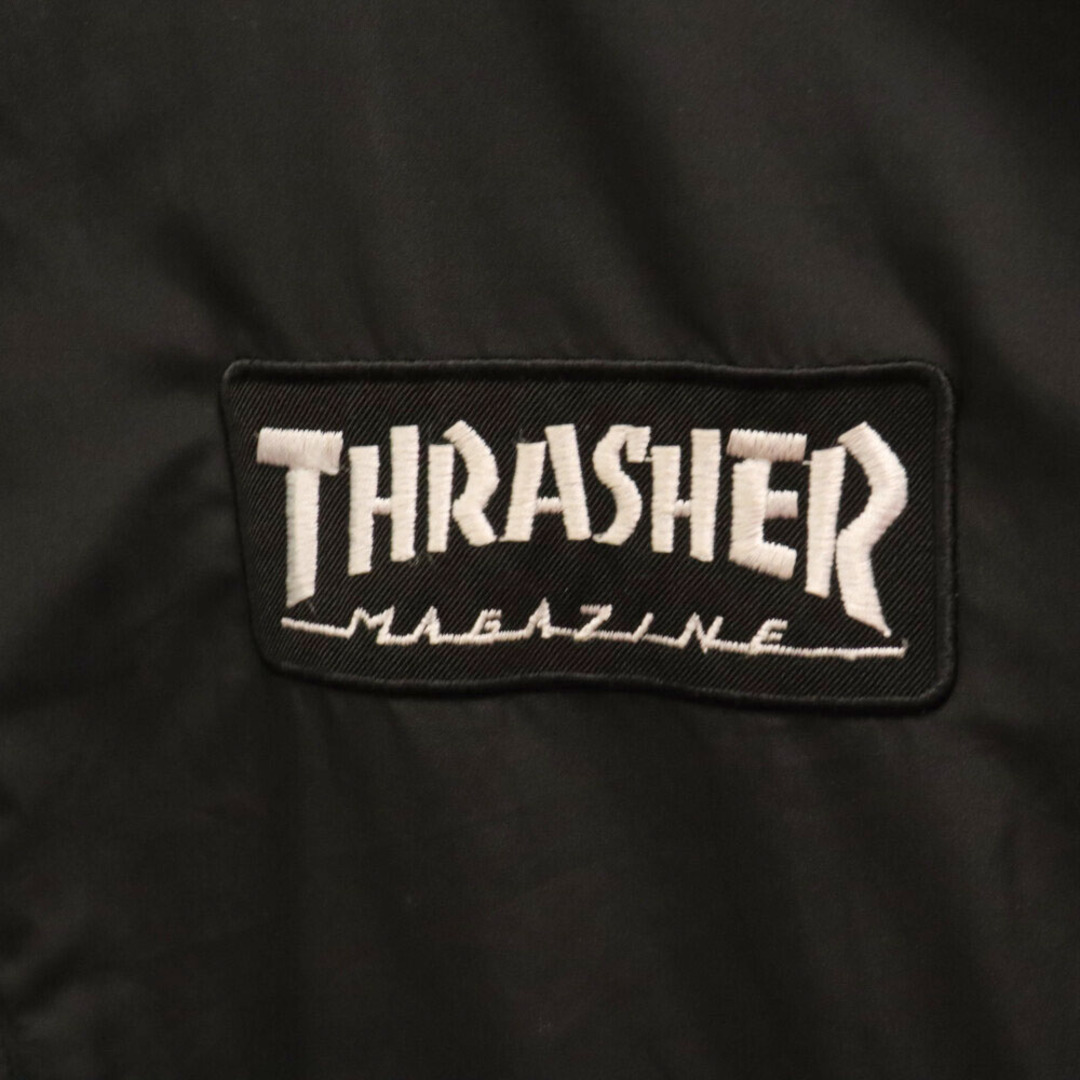 THRASHER(スラッシャー)のTHRASHER スラッシャー BOMBER JACKET ロゴパッチ ジャンパーブルゾン ボンバージャケット ブラック メンズのジャケット/アウター(ブルゾン)の商品写真