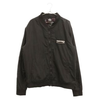 THRASHER スラッシャー BOMBER JACKET ロゴパッチ ジャンパーブルゾン ボンバージャケット ブラック