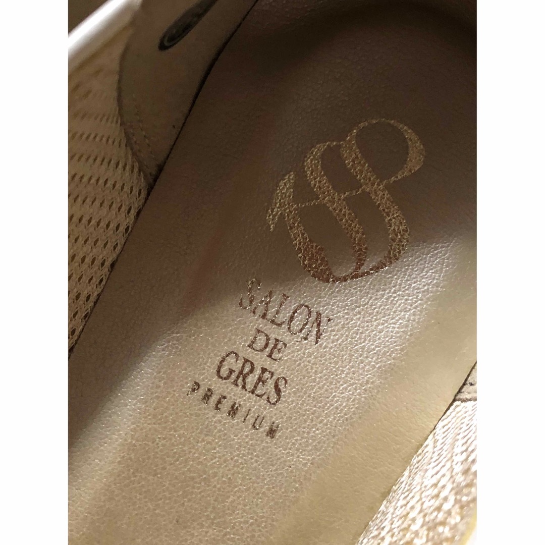 極美品SALON DE GRES PREMIUM高級コンフォートパンプス本革靴/シューズ
