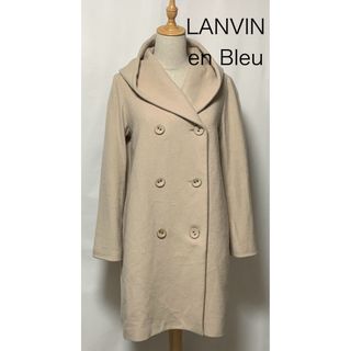 ランバンオンブルー(LANVIN en Bleu)のLANVIN en Bleu ランバンオンブルー　ウールコート　フードコート(その他)