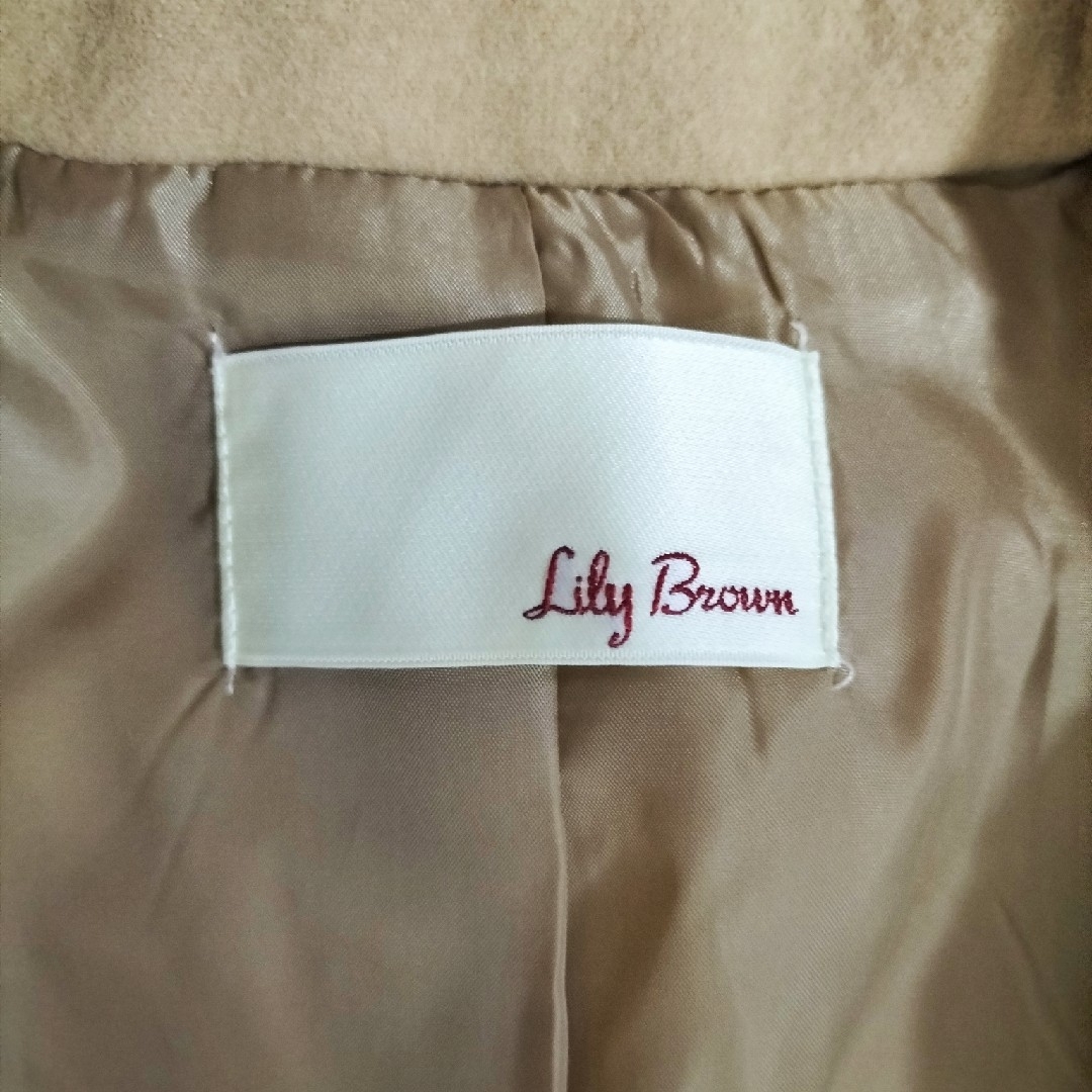 Lily Brown(リリーブラウン)のLilly Brown(リリーブラウン)✾ロングコート/Ｆ/レディース/キャメル レディースのジャケット/アウター(ロングコート)の商品写真