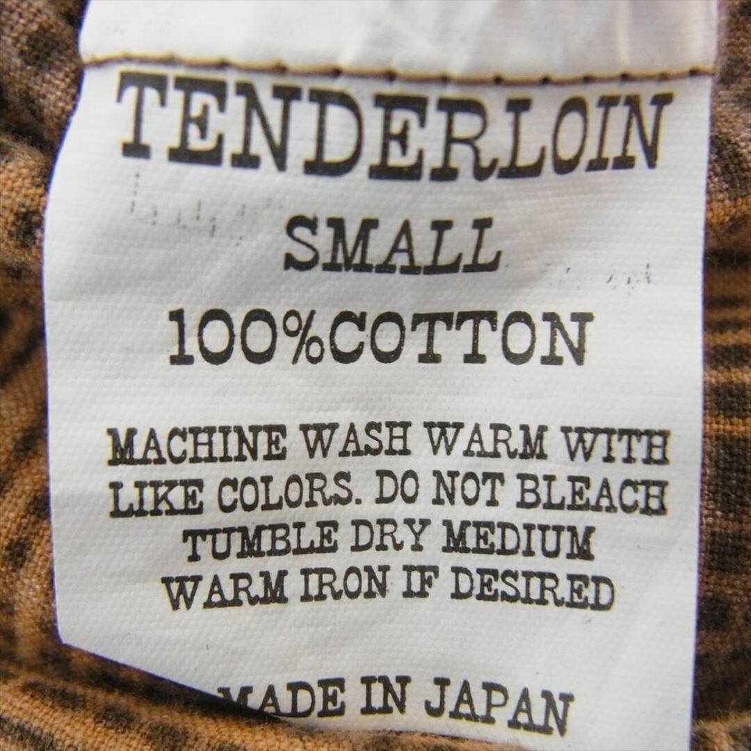 TENDERLOIN(テンダーロイン)のTENDERLOIN テンダーロイン 長袖シャツ プリントチェック フランネル ブラウン系 S【中古】 メンズのトップス(シャツ)の商品写真