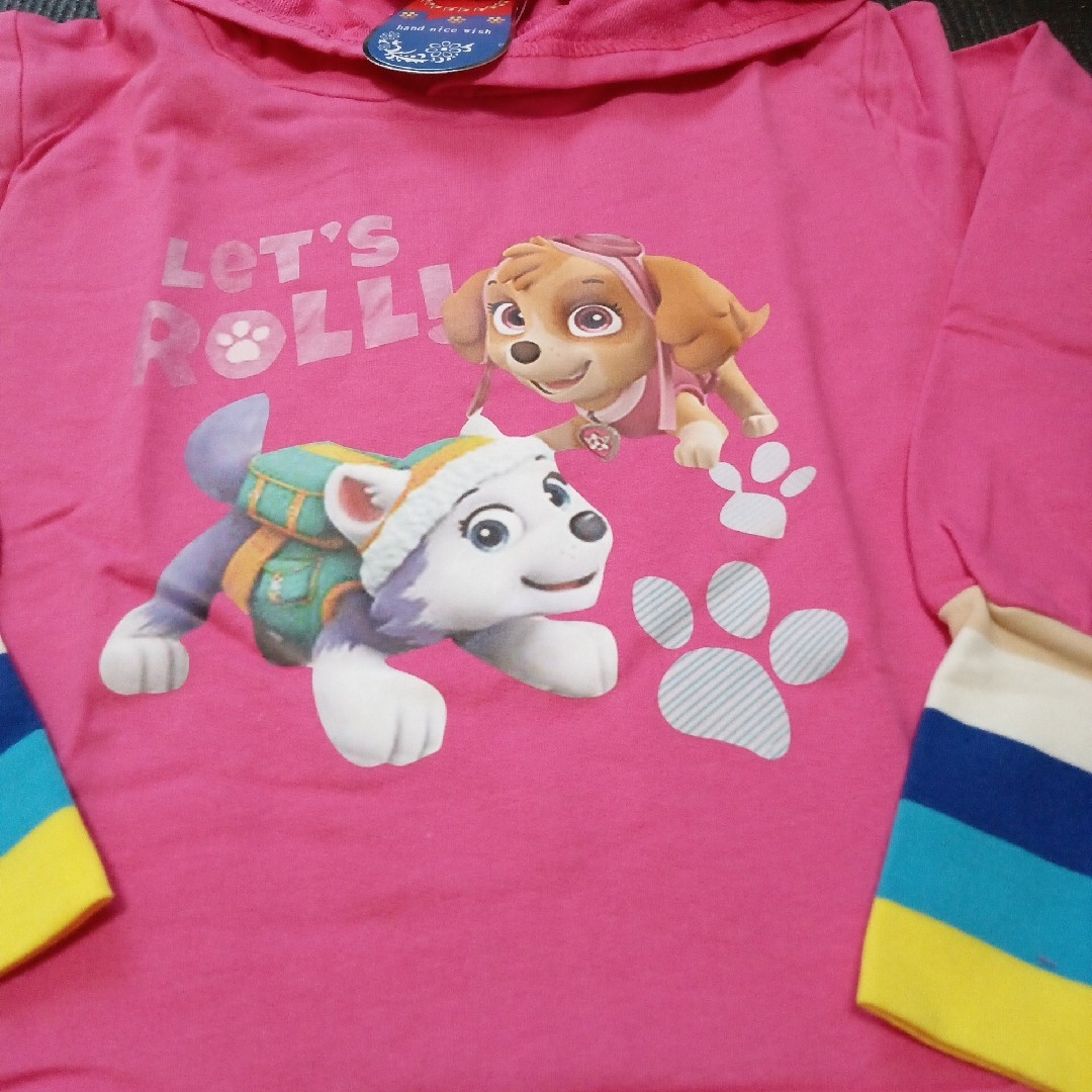 パウパトロール ワンピース 110 長袖 レインボー スカイ エベレスト キッズ/ベビー/マタニティのキッズ服女の子用(90cm~)(ワンピース)の商品写真